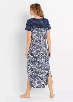 Paisley Print Nightie -Lush Fit Store Paisley Print Nightie975888FRSP W01