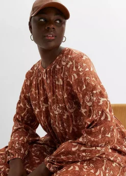 Paisley Print Shirt Dress -Lush Fit Store Paisley Print Shirt Dress944216FRSB W02