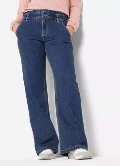Paper Bag Waist Jeans -Lush Fit Store Paper Bag Waist Jeans945457FRSP