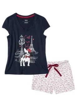 Paris Print Summer Pyjamas -Lush Fit Store Paris Print Summer Pyjamas926261FRSC