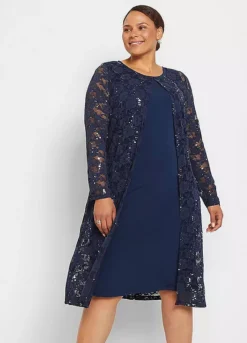 Party Dress & Cardigan Set