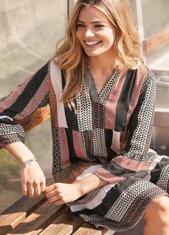 Patchwork Tunic Dress -Lush Fit Store Patchwork Tunic Dress967576FRSL