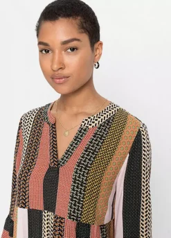 Patchwork Tunic Dress -Lush Fit Store Patchwork Tunic Dress967576FRSP W02