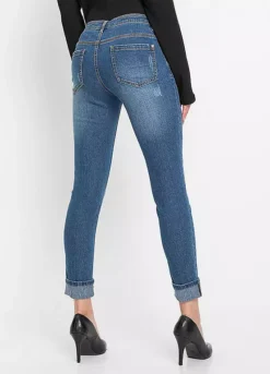 Petite Turn-Up Skinny Jeans -Lush Fit Store Petite Turn Up Skinny Jeans975121FRSP W01