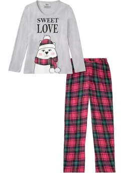 Polar Bear Motif Print Pyjama Set -Lush Fit Store Polar Bear Motif Print Pyjama Set951559FRSC