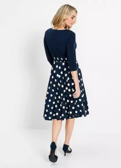 Polka Dot Midi Dress -Lush Fit Store Polka Dot Midi Dress947207FRSP W01