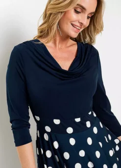 Polka Dot Midi Dress -Lush Fit Store Polka Dot Midi Dress947207FRSP W02