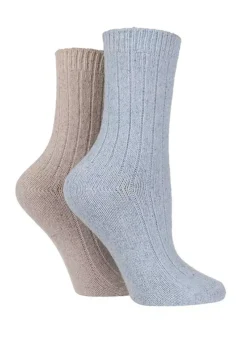 Pringle Ladies 2 Pack Silk & Merino Wool Blend Socks -Lush Fit Store Pringle Ladies 2 Pack Silk Merino Wool Blend Socks60B825FRSC W01