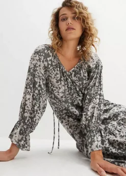 Printed Chiffon Midi Dress -Lush Fit Store Printed Chiffon Midi Dress952988FRSP W02