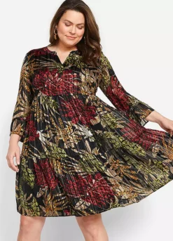 Printed Dress -Lush Fit Store Printed Dress954420FRSB W01