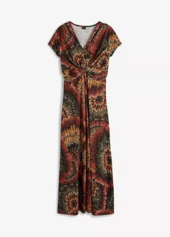 Printed Jersey Maxi Dress -Lush Fit Store Printed Jersey Maxi Dress941493FRSC