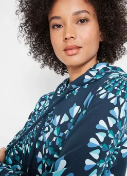 Printed Sweatshirt Dress -Lush Fit Store Printed Sweatshirt Dress934750FRSP W02