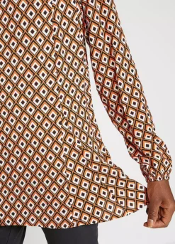 Printed Viscose Blouse -Lush Fit Store Printed Viscose Blouse964849FRSP W03