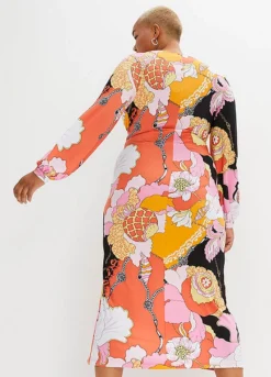 Printed Wrap Maxi Dress -Lush Fit Store Printed Wrap Maxi Dress934039FRSB W01