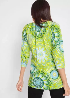 Psychedelic Print Tunic -Lush Fit Store Psychedelic Print Tunic950614FRSP W01