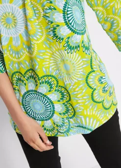Psychedelic Print Tunic -Lush Fit Store Psychedelic Print Tunic950614FRSP W03