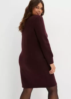 Puff Sleeve Knitted Dress -Lush Fit Store Puff Sleeve Knitted Dress930150FRSB W01