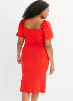 Puff Sleeve Party Dress -Lush Fit Store Puff Sleeve Party Dress918878FRSB W01