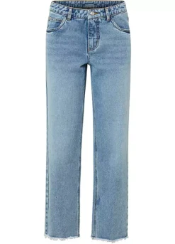 Raw Hem Mom Jeans -Lush Fit Store Raw Hem Mom Jeans931816FRSC