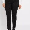 Rhinestone Applique Skinny Jeans -Lush Fit Store Rhinestone Applique Skinny Jeans970098FRSB