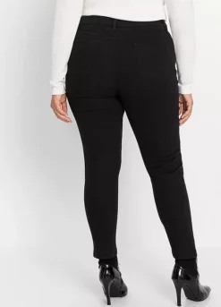 Rhinestone Applique Skinny Jeans -Lush Fit Store Rhinestone Applique Skinny Jeans970098FRSB W01