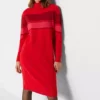 Roll Neck Knitted Dress -Lush Fit Store Roll Neck Knitted Dress966241FRSP