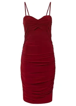 Ruched Cut-Out Party Dress -Lush Fit Store Ruched Cut Out Party Dress963479FRSC