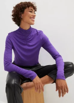 Ruched Turtleneck Top -Lush Fit Store Ruched Turtleneck Top913244FRSP W03