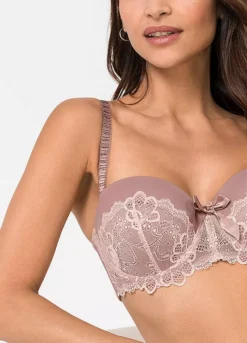 Ruffle Strap Balcony Bra -Lush Fit Store Ruffle Strap Balcony Bra914896FRSP W02