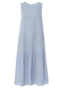 Seersucker Stripy Dress -Lush Fit Store Seersucker Stripy Dress940202FRSC