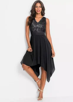 Sequin Bodice Party Dress -Lush Fit Store Sequin Bodice Party Dress976592FRSP