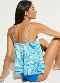 Set Of 2 Printed Tankini -Lush Fit Store Set of 2 Printed Tankini956626FRSP W01