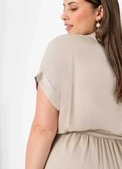 Shirt Midi Dress -Lush Fit Store Shirt Midi Dress930582FRSB W02