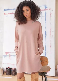 Side Pocket Sweatshirt Dress -Lush Fit Store Side Pocket Sweatshirt Dress944331FRSL
