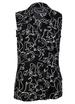 Sleeveless V-Neck Blouse 8 Sleeveless V-Neck Blouse -Lush Fit Store Sleeveless V Neck Blouse954536FRSC