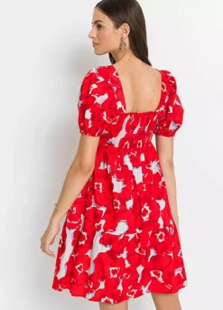 Smocked Floral Dress -Lush Fit Store Smocked Floral Dress975865FRSP W01