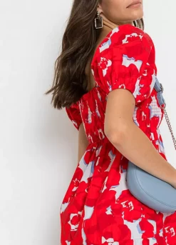 Smocked Floral Dress -Lush Fit Store Smocked Floral Dress975865FRSP W03