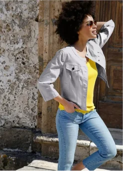 Soft Cropped Jeans -Lush Fit Store Soft Cropped Jeans920703FRSL