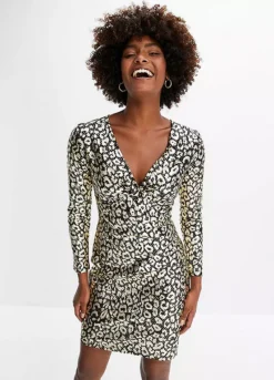 Sparkly Animal Print Party Dress