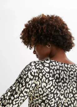 Sparkly Animal Print Party Dress -Lush Fit Store Sparkly Animal Print Party Dress923477FRSP W02