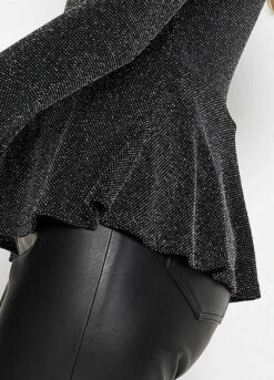 Sparkly Peplum Top -Lush Fit Store Sparkly Peplum Top977115FRSP W03