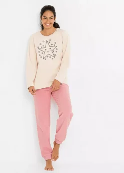 Star Print Fleece Pyjamas