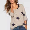 Star Print Henley Top 1 Star Print Henley Top -Lush Fit Store Star Print Henley Top960367FRSP