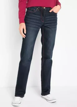 Stretchy Straight Leg Jeans