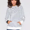 Stripe Jersey Hoodie -Lush Fit Store Stripe Jersey Hoodie905713FRSP