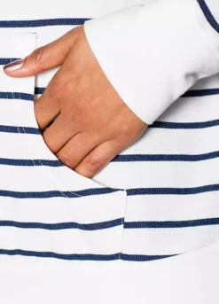 Stripe Jersey Hoodie -Lush Fit Store Stripe Jersey Hoodie905713FRSP W02