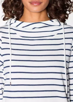 Stripe Jersey Hoodie -Lush Fit Store Stripe Jersey Hoodie905713FRSP W03