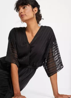 Stripy Chiffon Dress 10 Stripy Chiffon Dress -Lush Fit Store Stripy Chiffon Dress950895FRSP W02