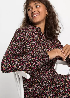 Sustainable Floral Print Midi Dress -Lush Fit Store Sustainable Floral Print Midi Dress974111FRSP W03