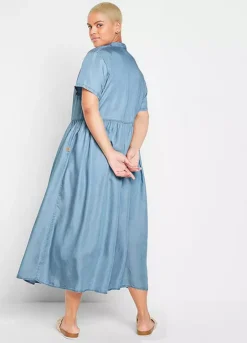 Tencel Midi Dress -Lush Fit Store Tencel Midi Dress968658FRSB W01